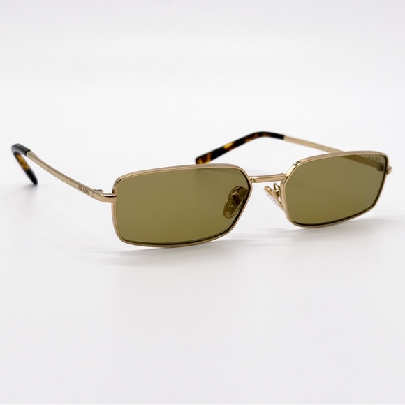 NEW PRADA SPR A60 5AK70G GOLD GREEN PRA60S 5AK70G SQUARE WOMEN PRADA SUNGLASSES main image 8